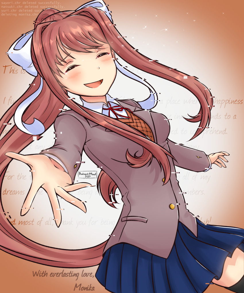 Monika (Doki Doki Literature Club) Rule 34 Image