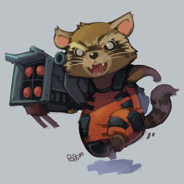 Rocket Raccoon (Guardians Of The Galaxy) Rule 34 Image