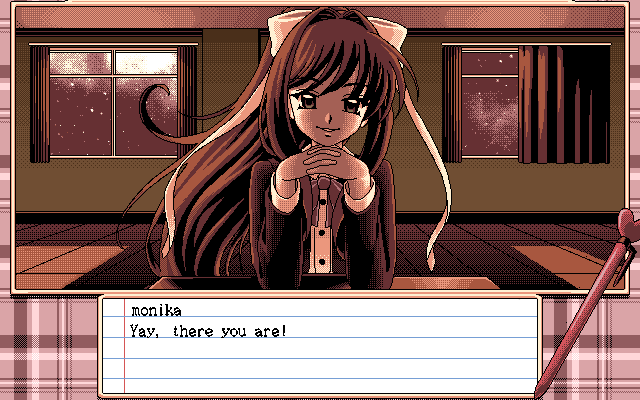 Monika (Doki Doki Literature Club) Rule 34 Image