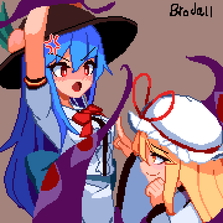 Hinanawi Tenshi (Touhou) Rule 34 Image