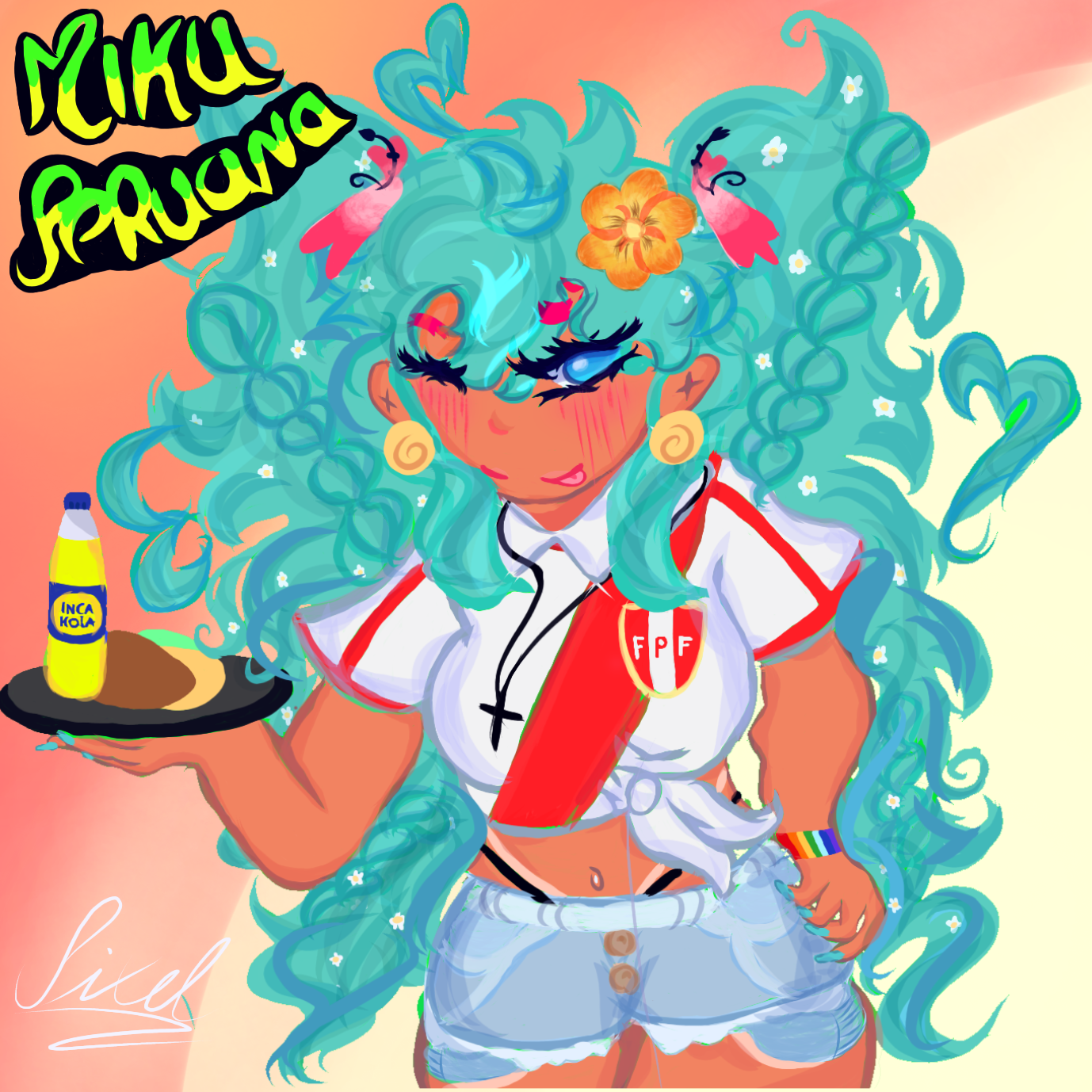 Peruvian Miku (Federacion Peruana Del Futbol) Rule 34 Image