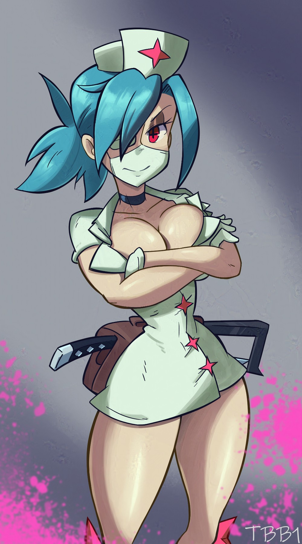 Valentine (Skullgirls) Rule 34 Image