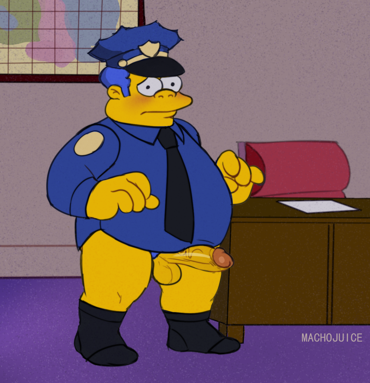 Chief Wiggum (20th Century Fox) Rule 34 Image