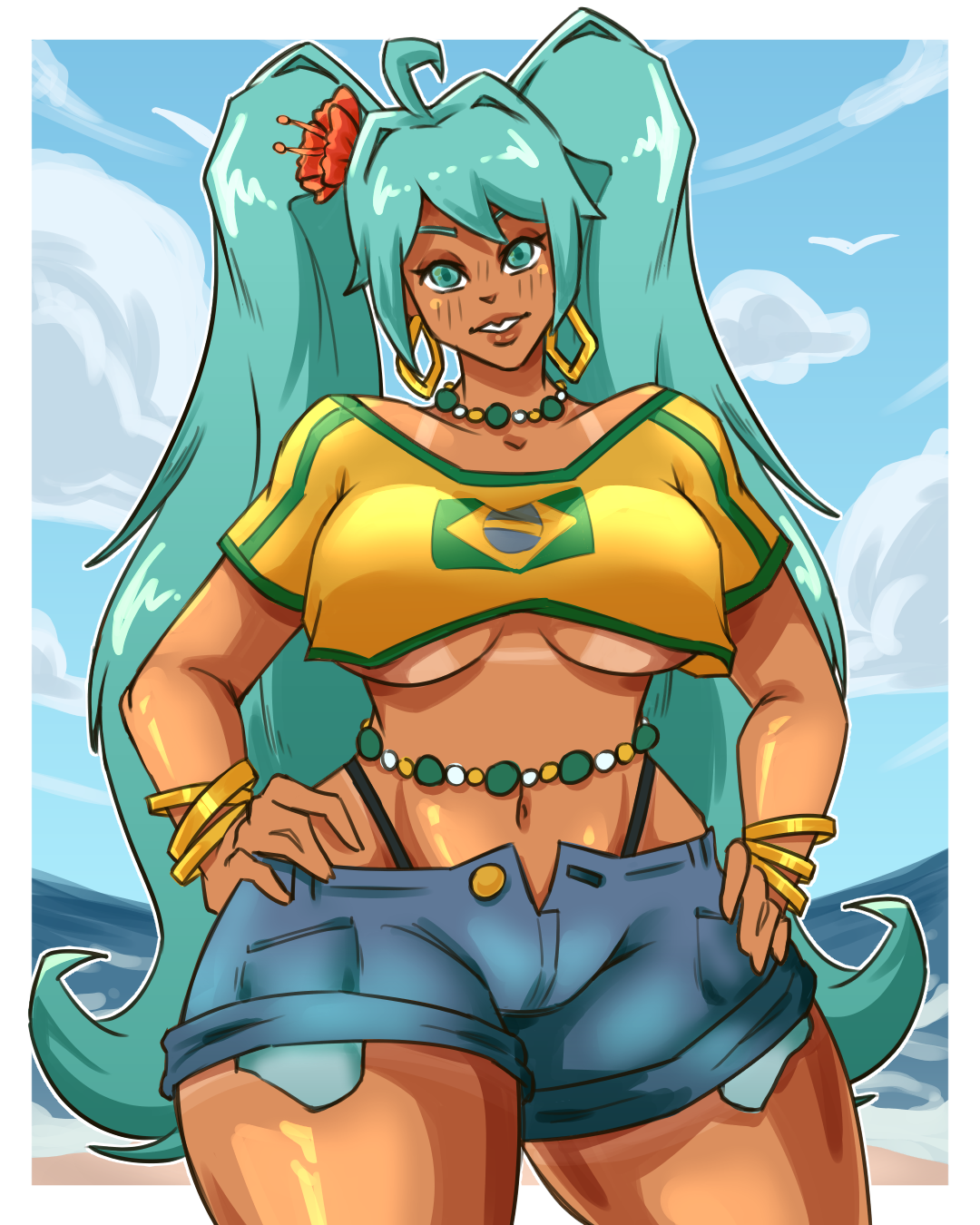 Brazilian Miku (Vocaloid) Rule 34 Image