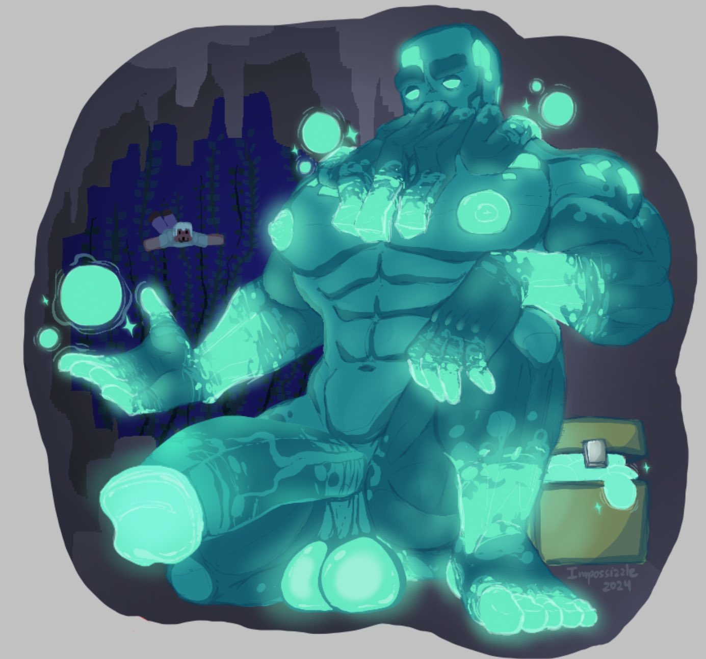 Glow Squid (Minecraft) Rule 34 Image