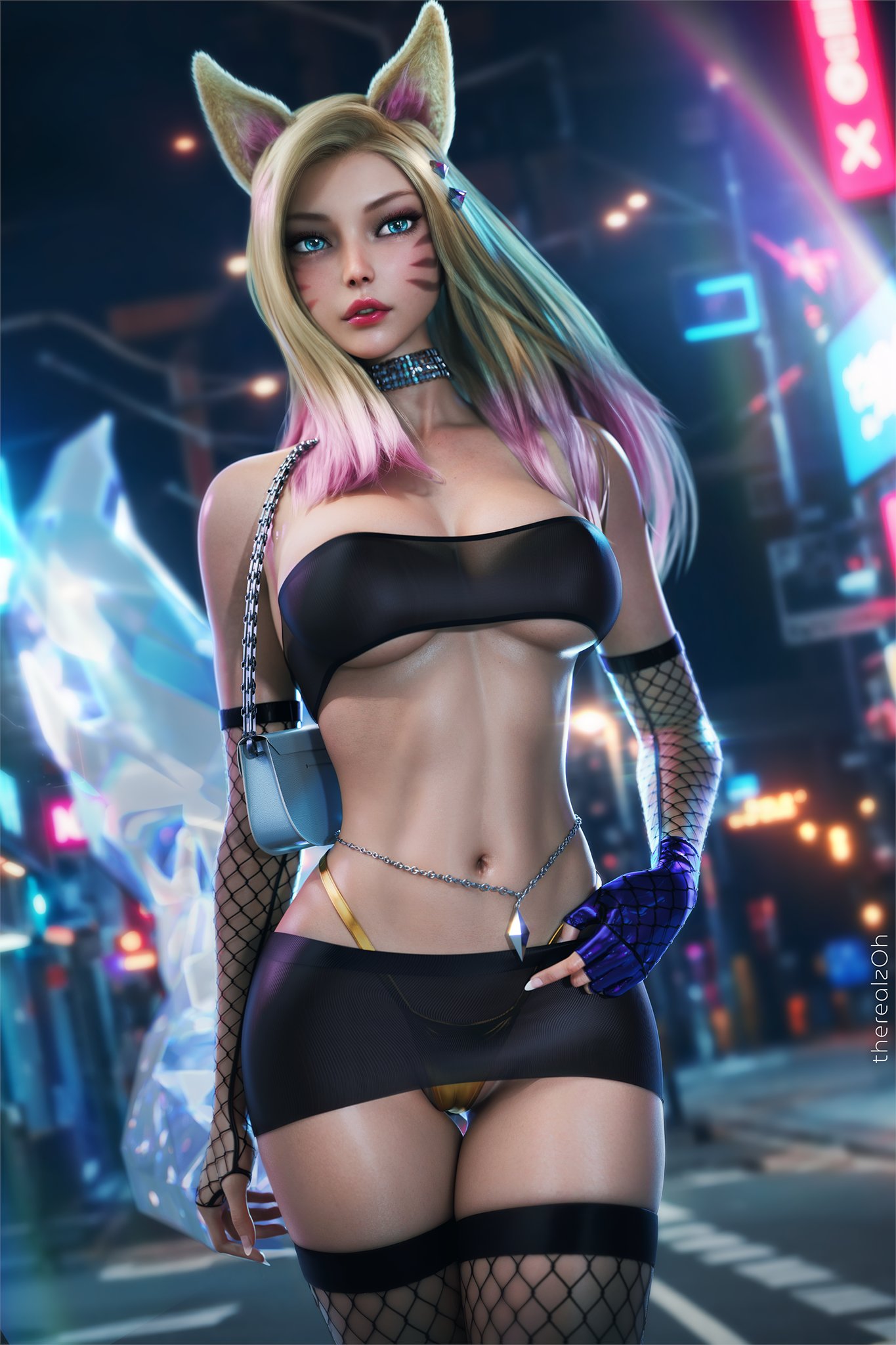 Ahri (K/Da All Out Series) Rule 34 Image