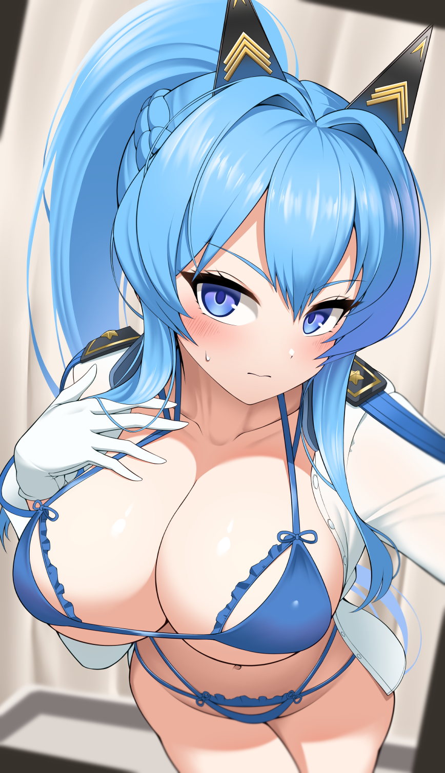 Helm (Aqua Marine) (Nikke) Rule 34 Image