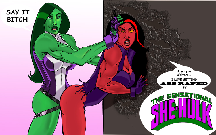 Red She-Hulk (Hulk (Series)) Rule 34 Image