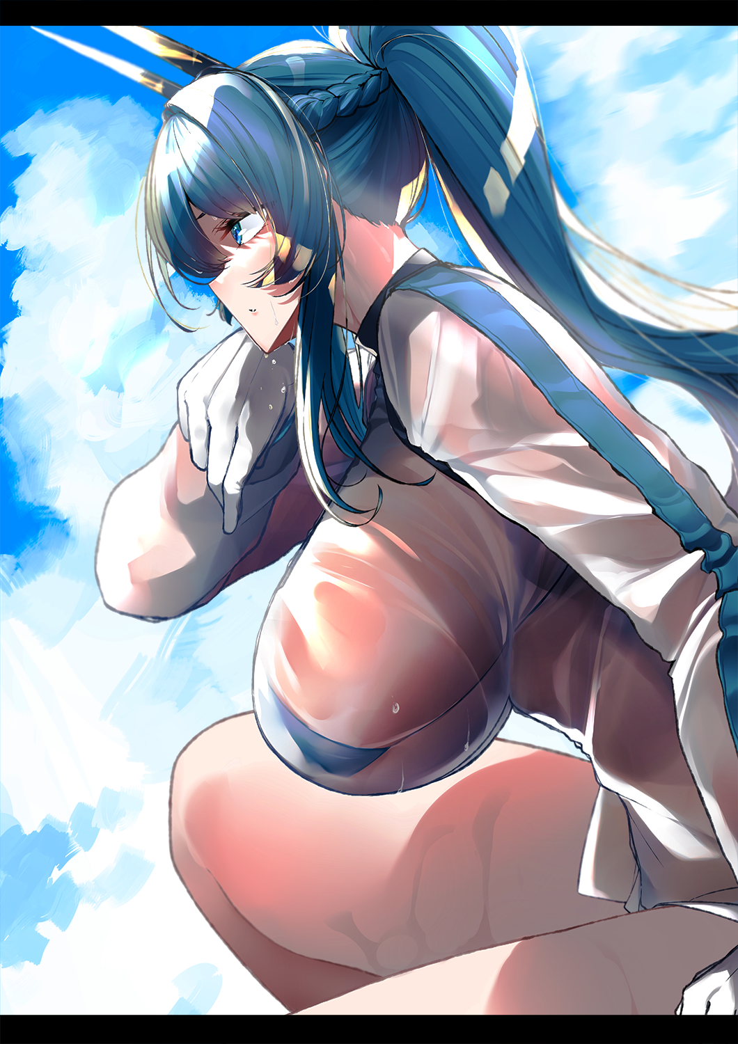 Helm (Aqua Marine) (Nikke) Rule 34 Image