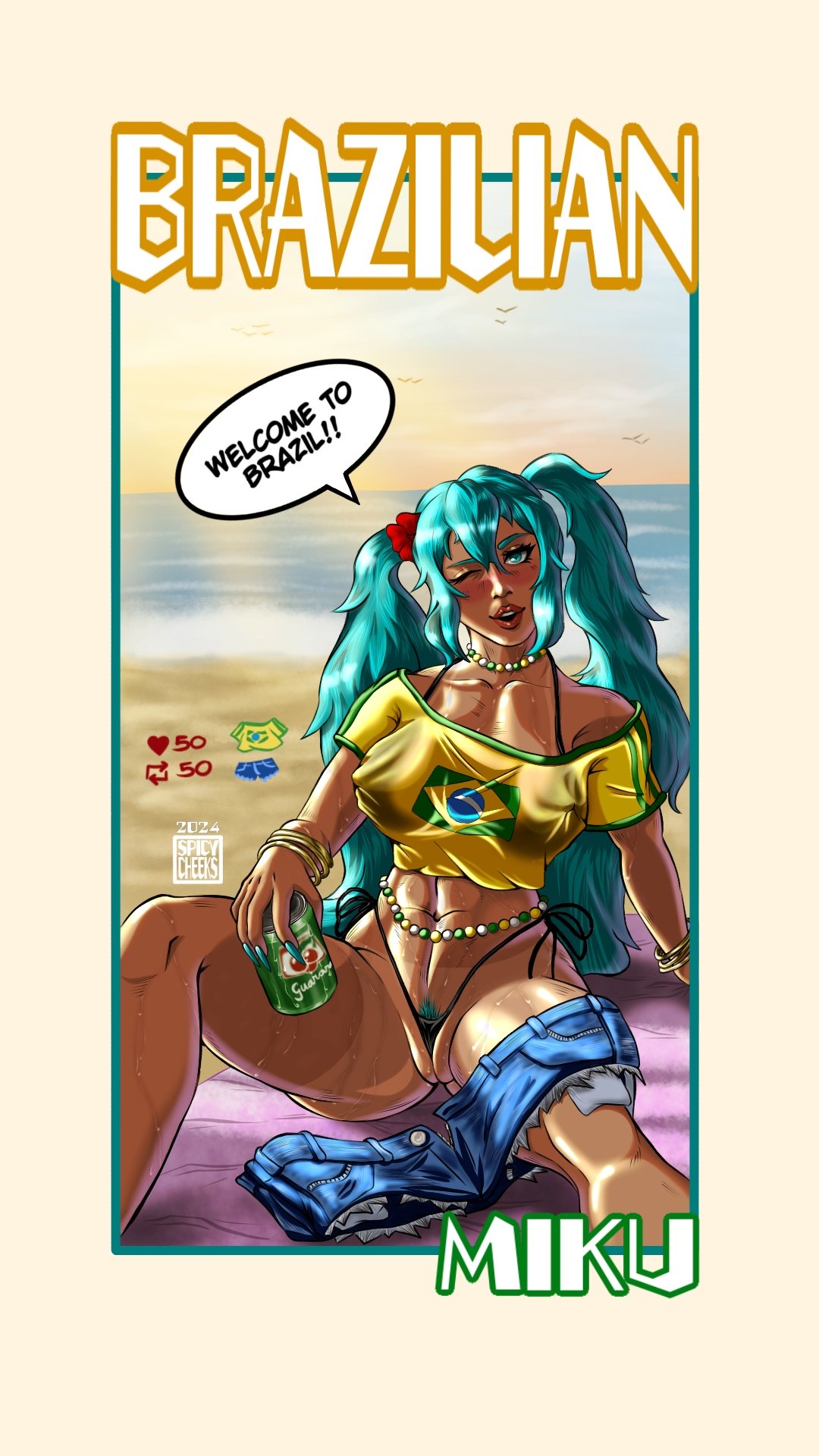 Brazilian Miku (Vocaloid) Rule 34 Image