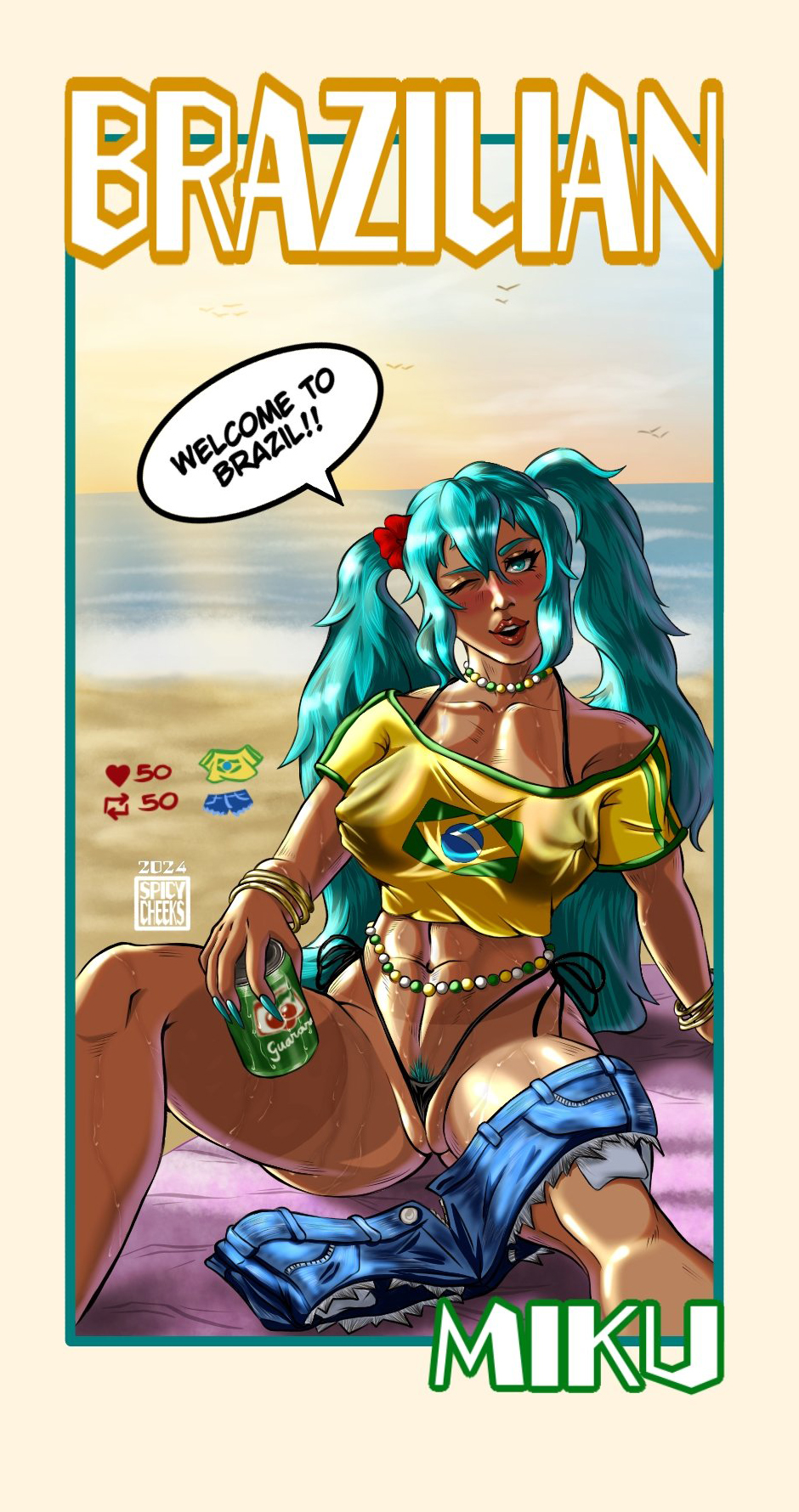 Brazilian Miku (Vocaloid) Rule 34 Image
