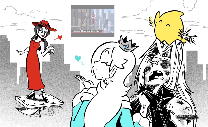 Cloud Strife (Mario (Series)) Rule 34 Image