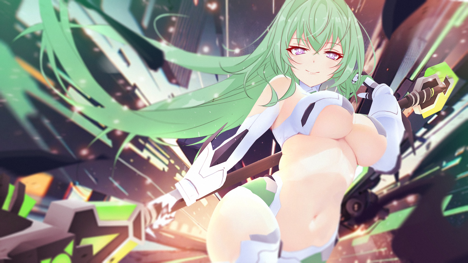 Green Heart (Neptunia) Rule 34 Image