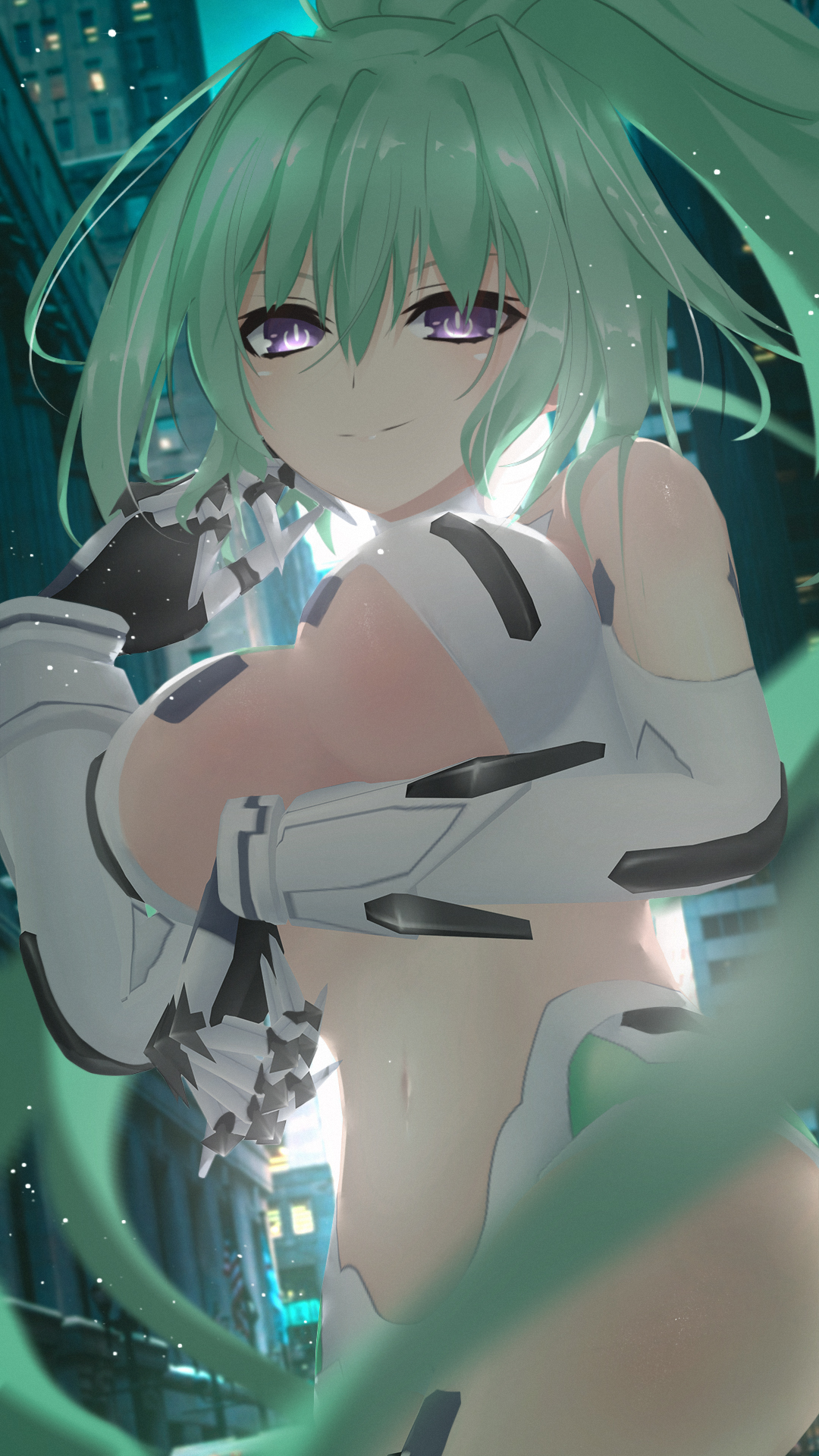Green Heart (Neptunia) Rule 34 Image
