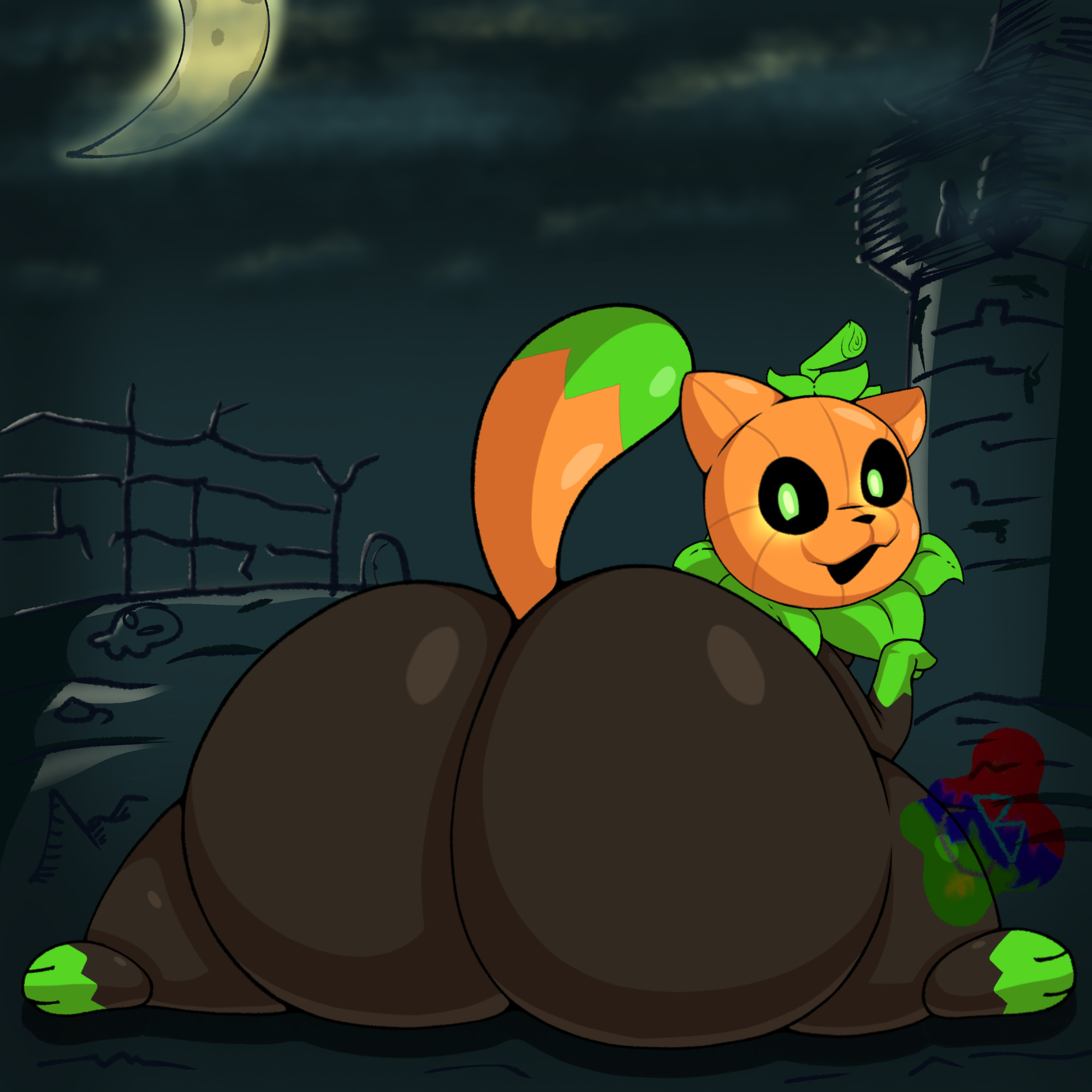 Pumkat (Halloween) Rule 34 Image