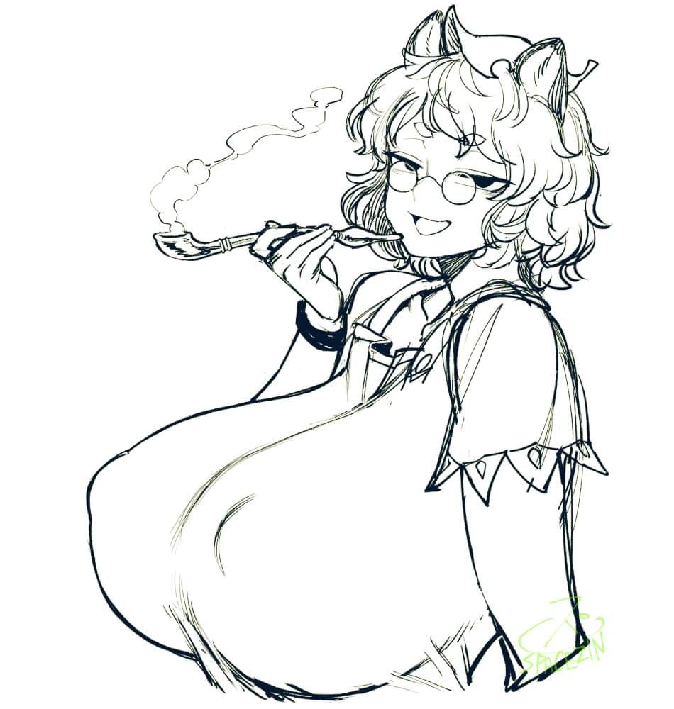 Mamizou Futatsuiwa (Touhou) Rule 34 Image