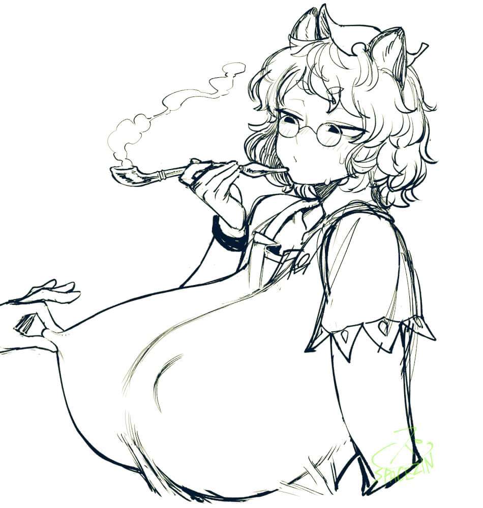 Mamizou Futatsuiwa (Touhou) Rule 34 Image