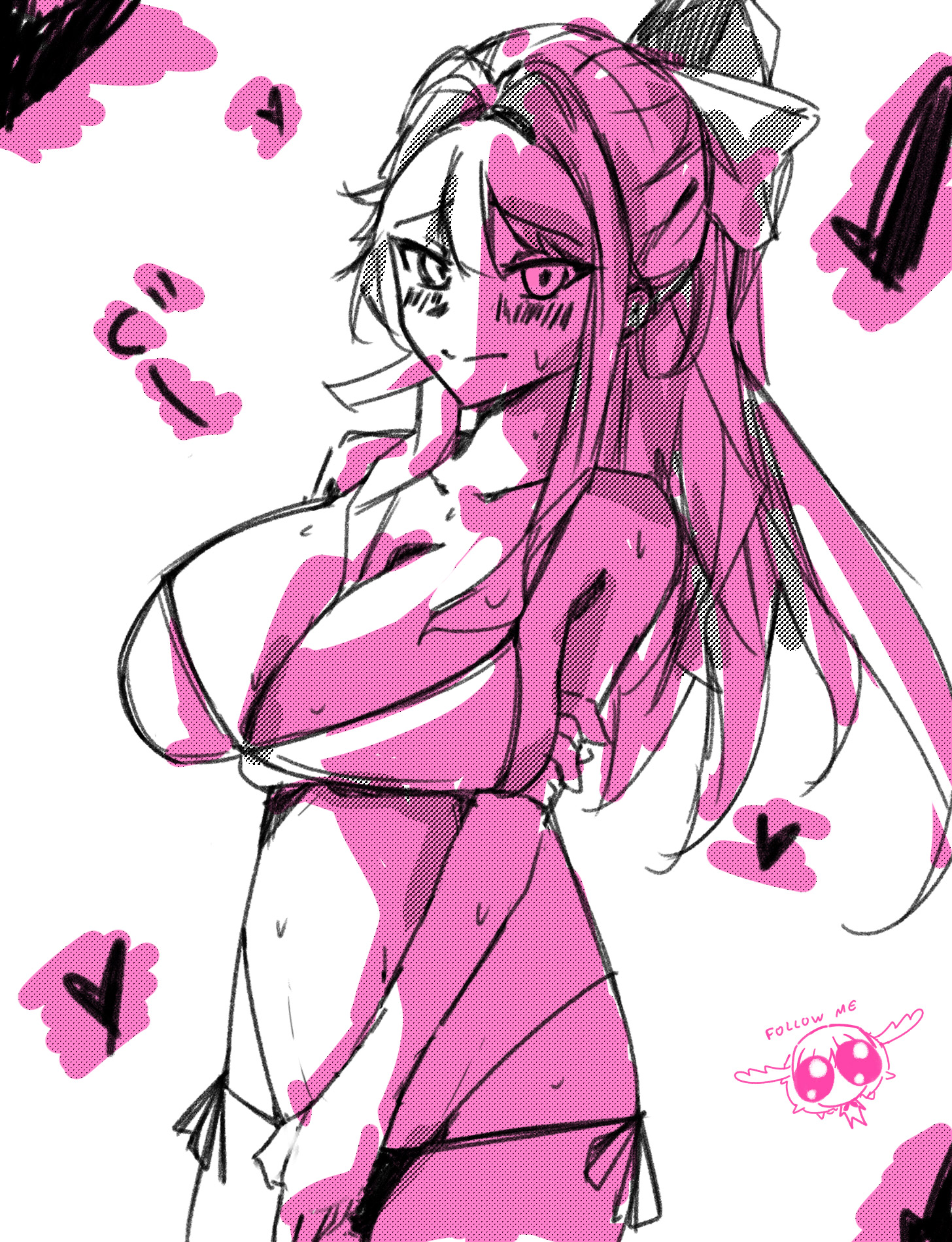 Monika (Doki Doki Literature Club) Rule 34 Image