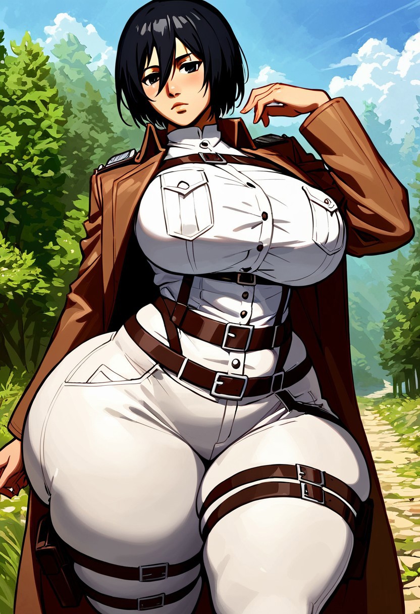 Mikasa Ackerman (Attack On Titan) Rule 34 Image