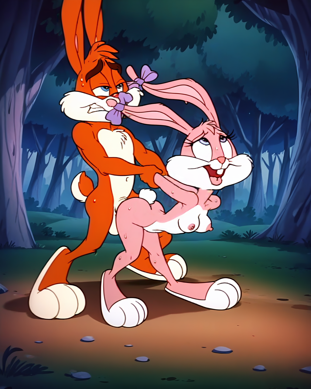 Babs Bunny (Tiny Toon Adventures) Rule 34 Image