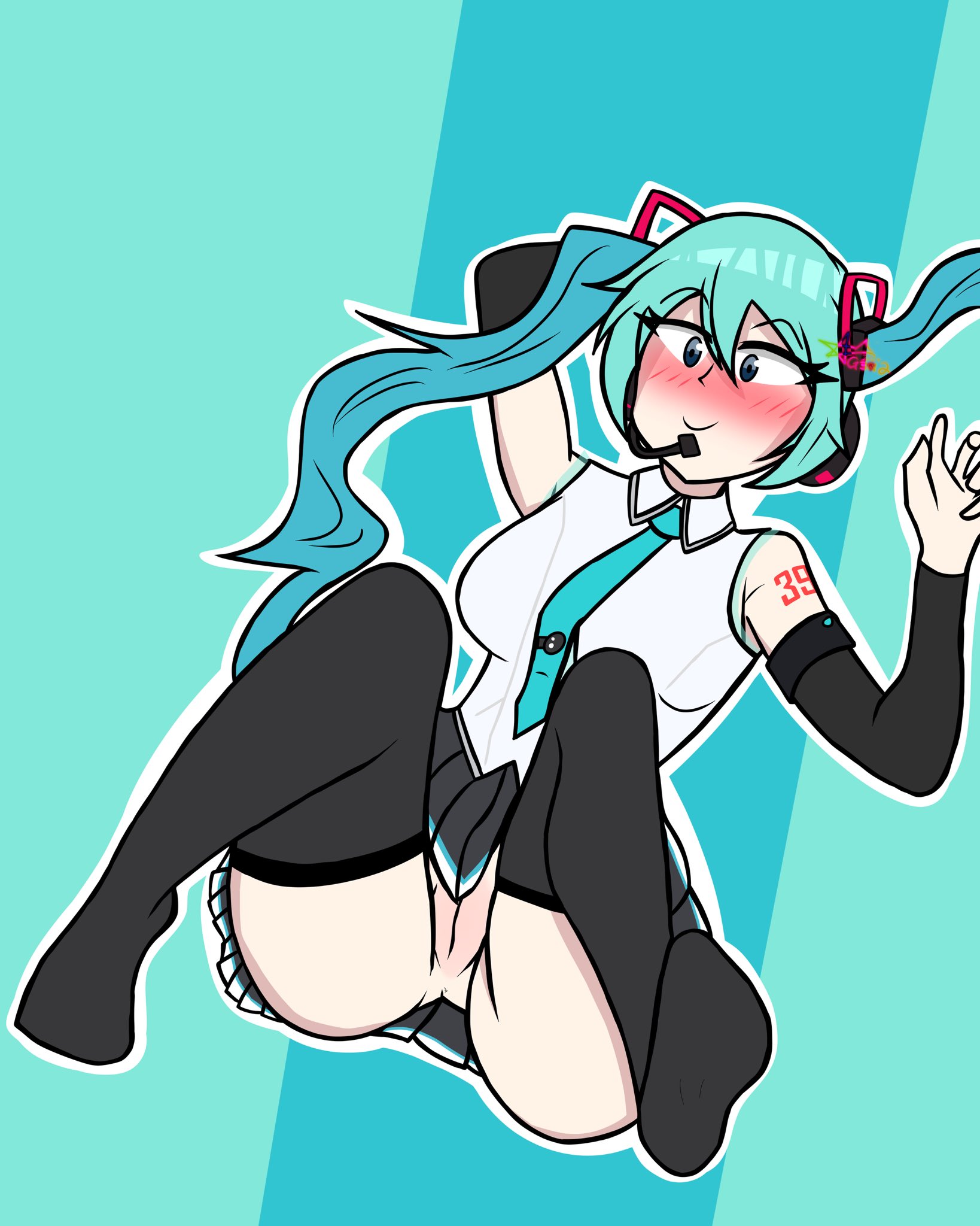 Hatsune Miku (Vocaloid) Rule 34 Image