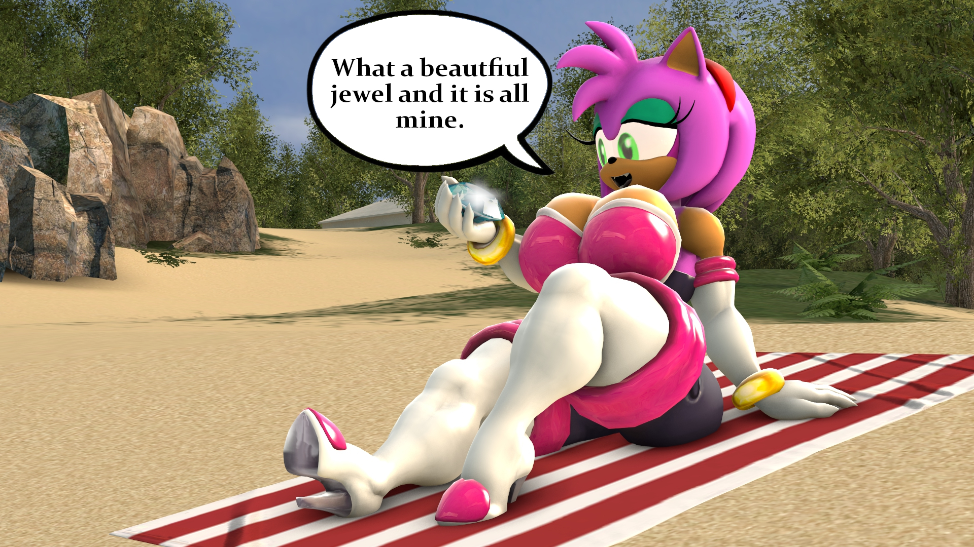 Amy Rose (Sega) Rule 34 Image
