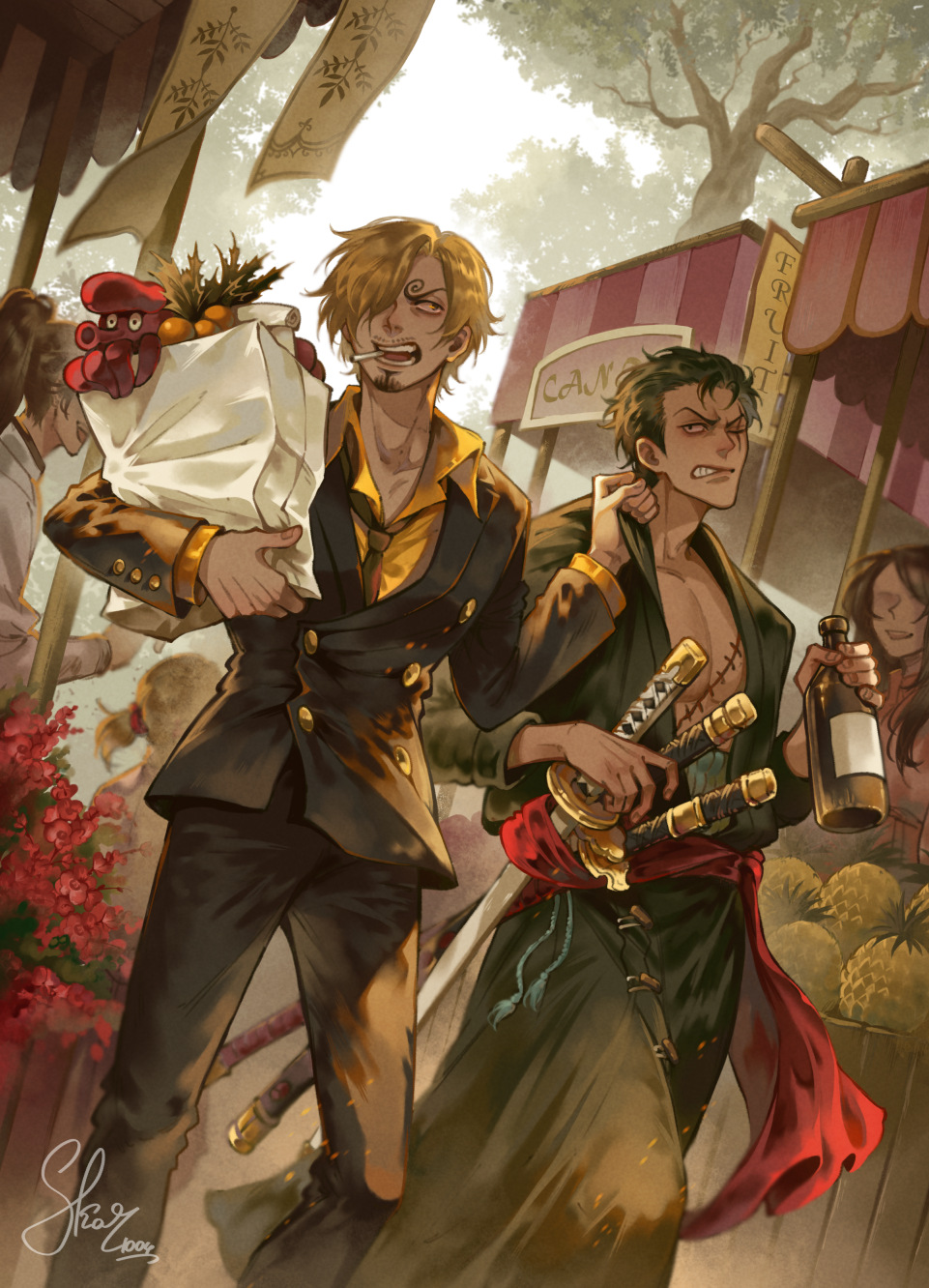 Roronoa Zoro (One Piece) Rule 34 Image