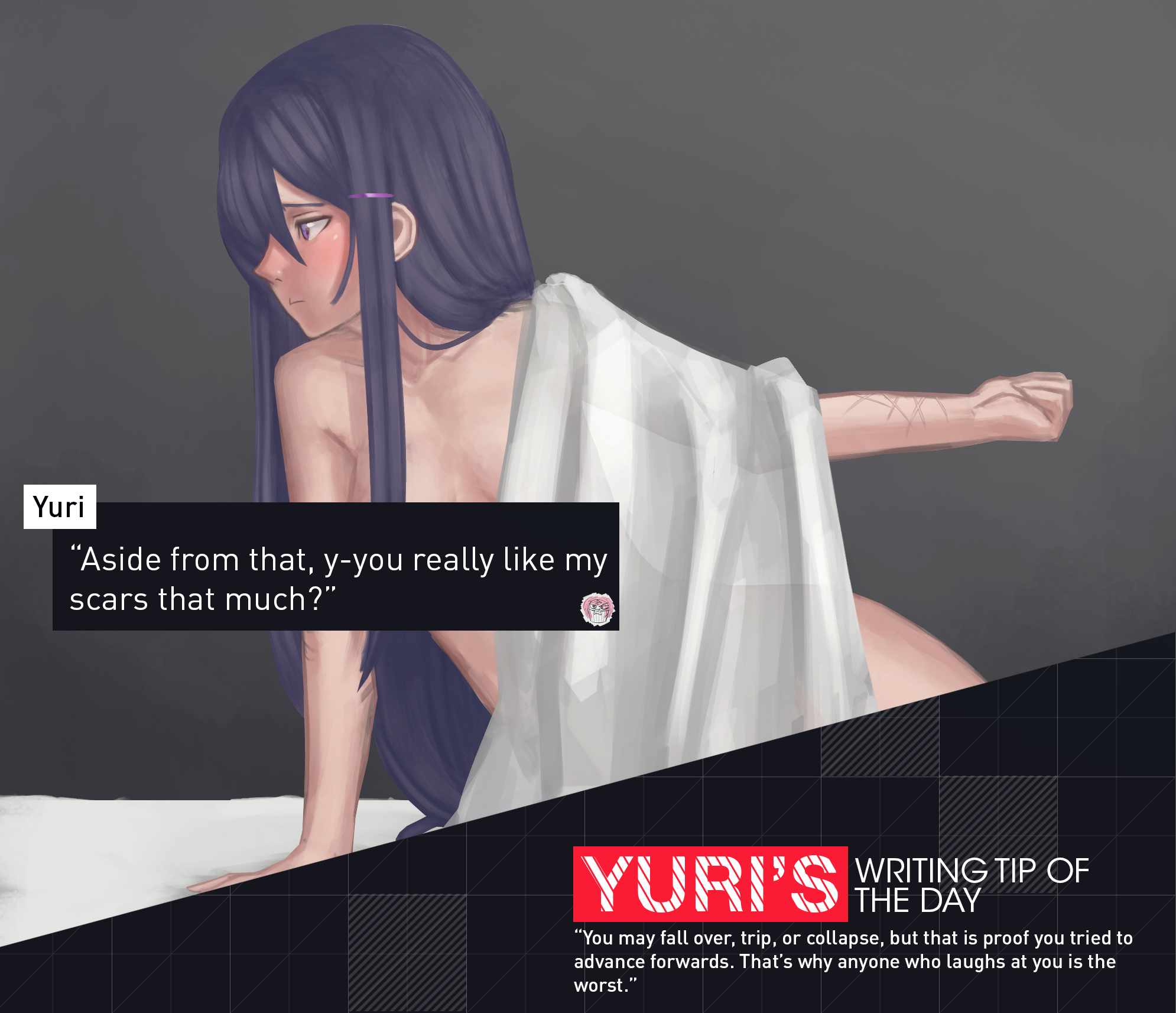 Yuri (Doki Doki Literature Club) Rule 34 Image