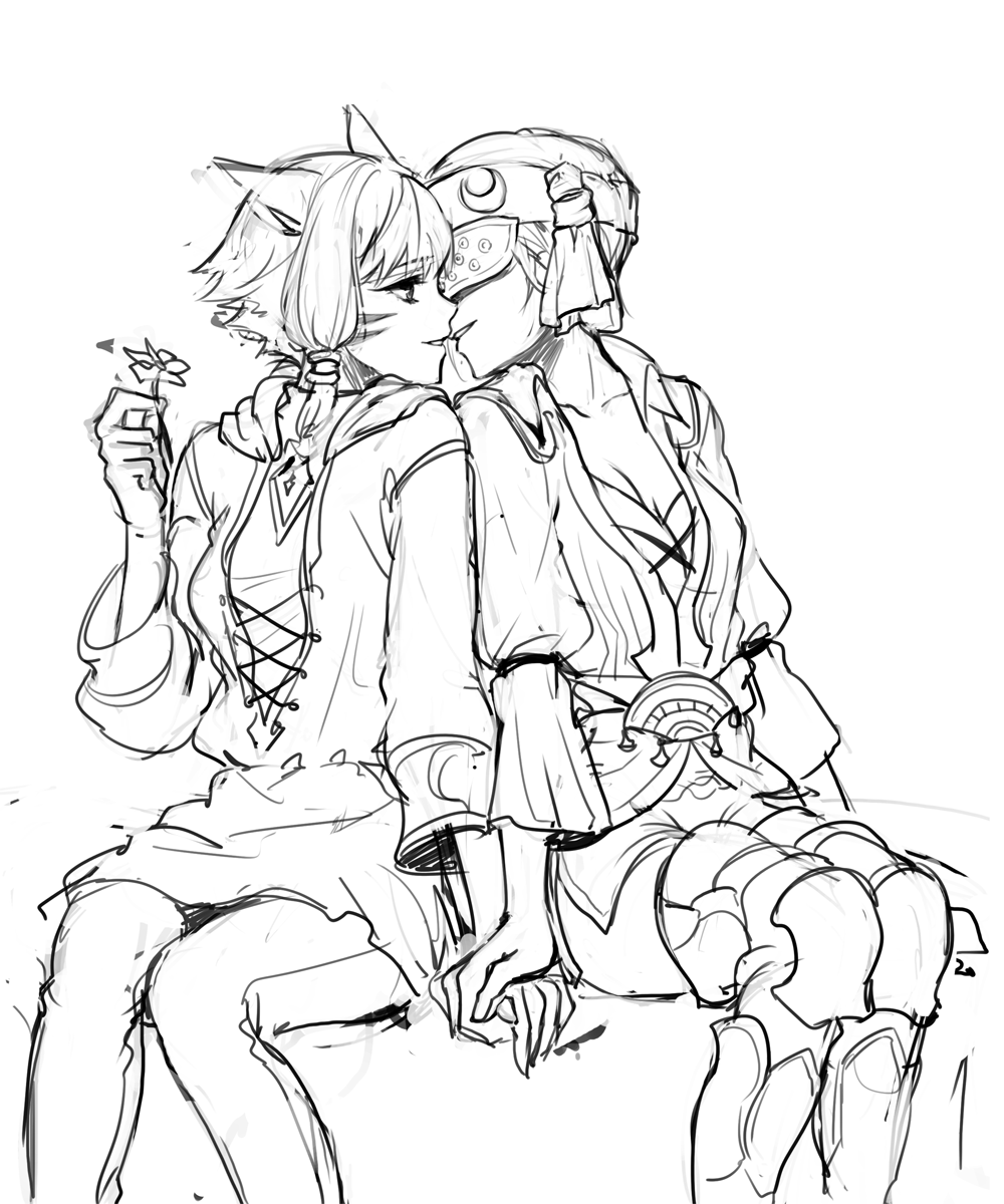 Miqo'Te (Final Fantasy) Rule 34 Image