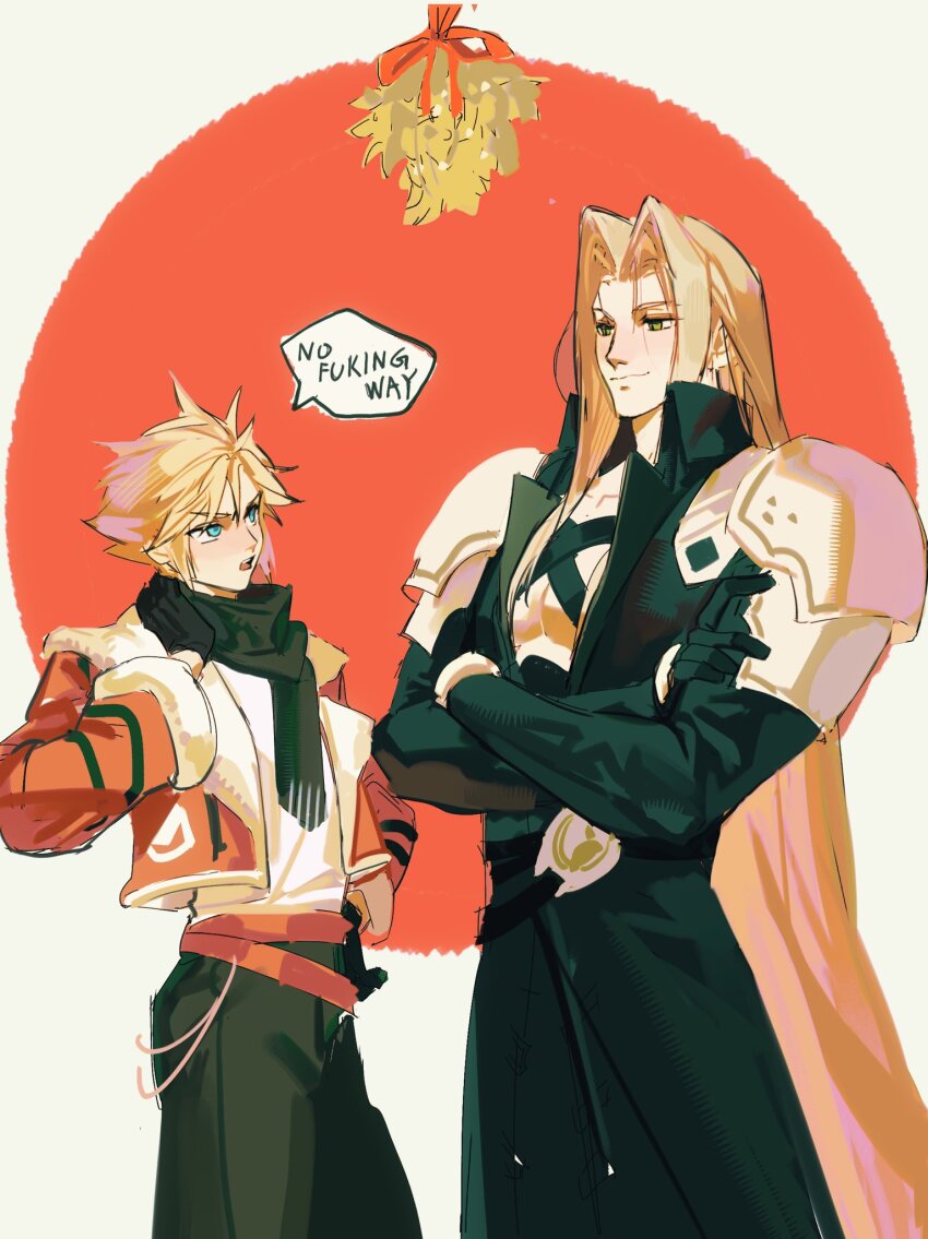 Cloud Strife (Christmas) Rule 34 Image