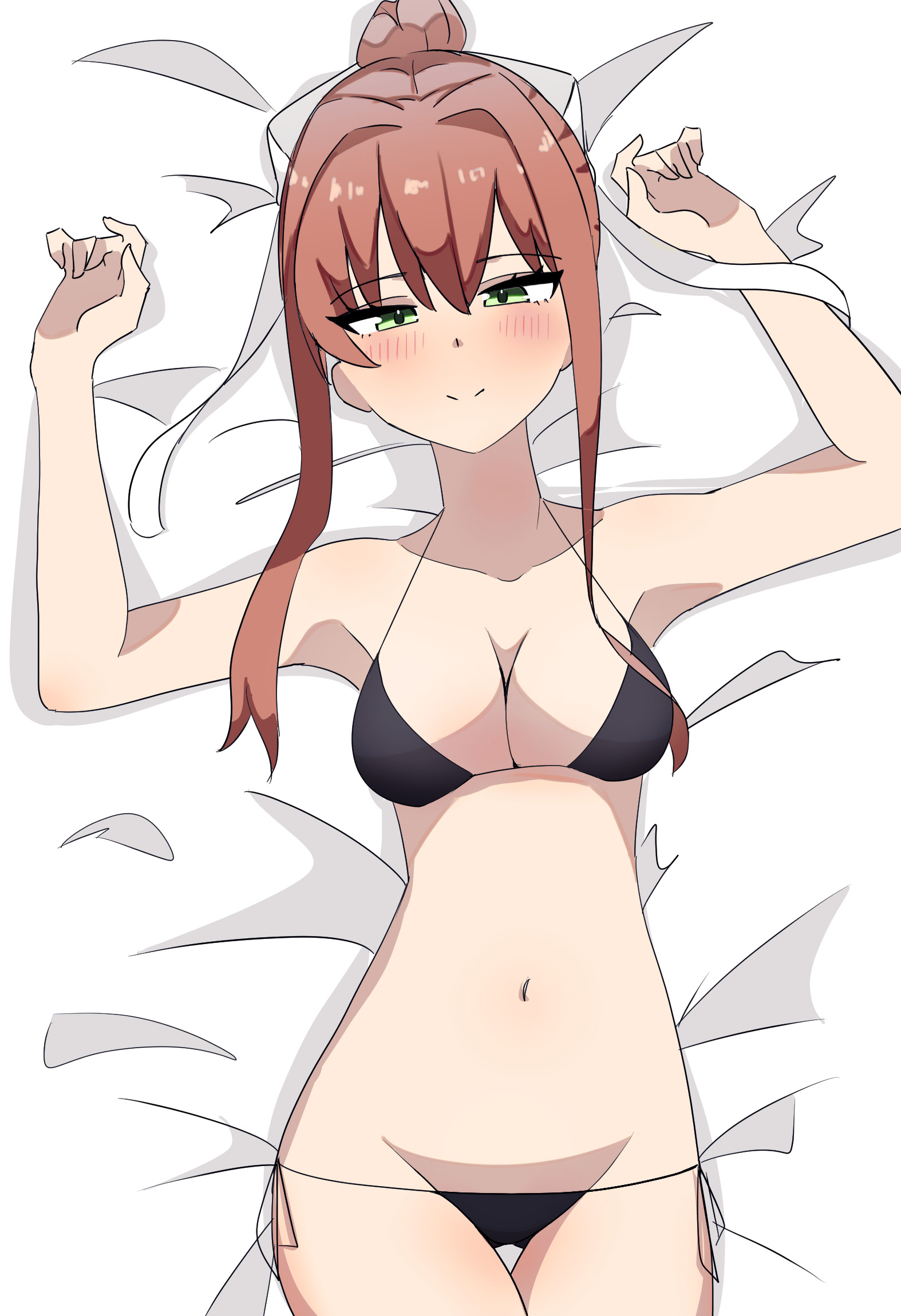 Monika (Doki Doki Literature Club) Rule 34 Image