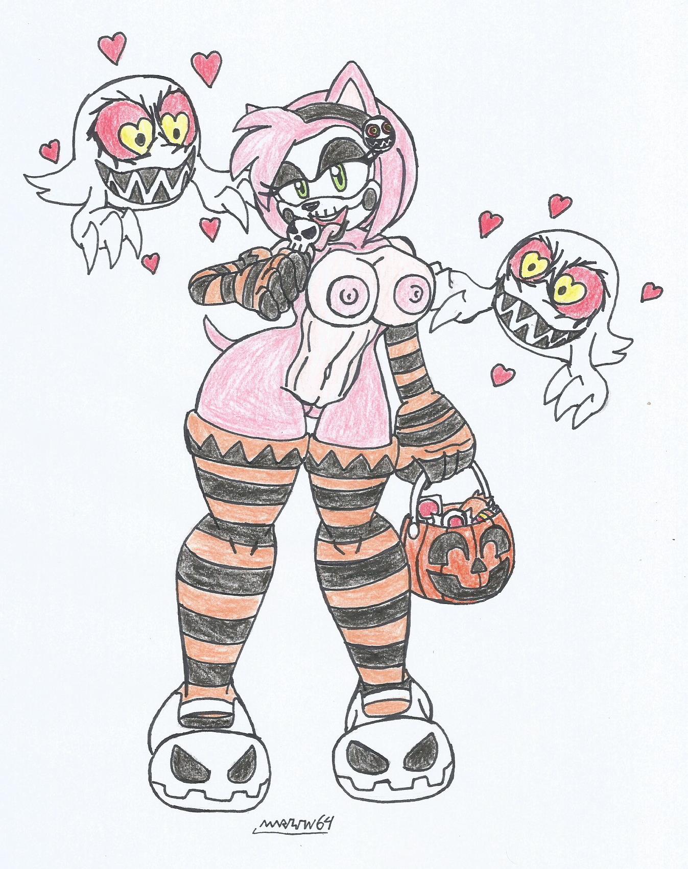 Amy Rose (Halloween) Rule 34 Image