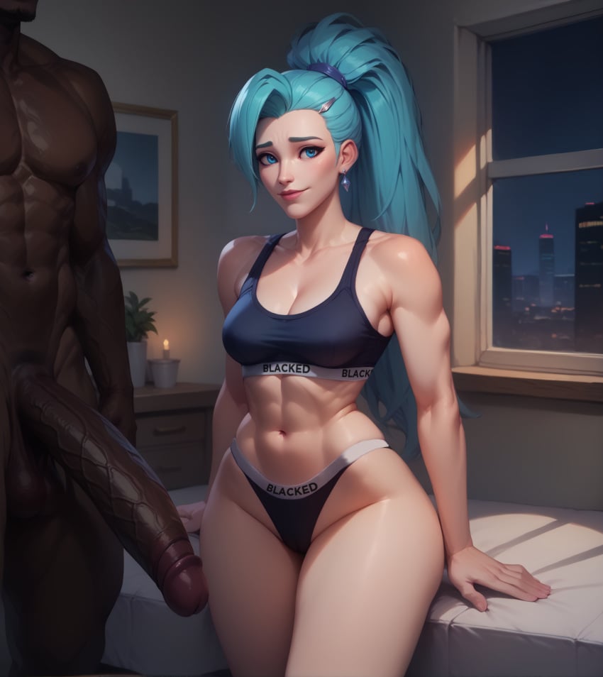 K/Da All Out Seraphine (Blacked) Rule 34 Image