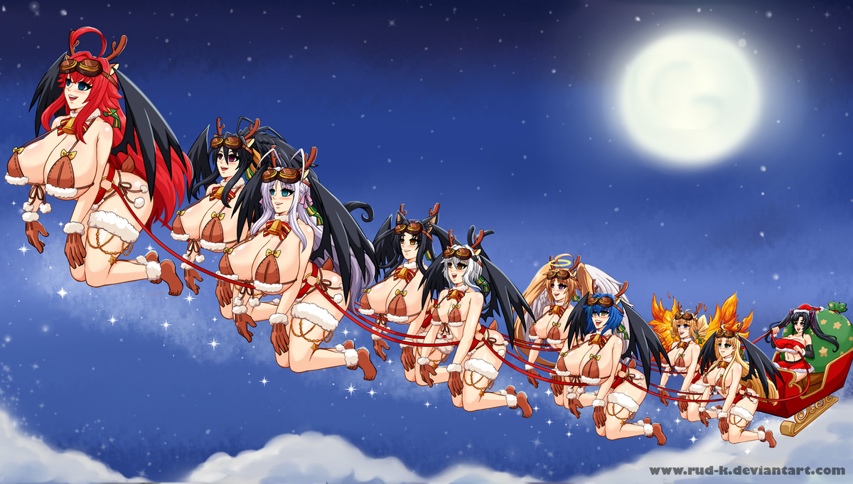 Akeno Himejima (Christmas) Rule 34 Image