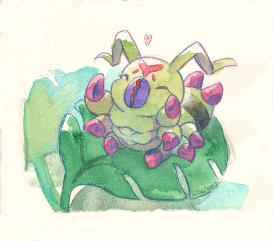 Wormmon (Digimon) Rule 34 Image
