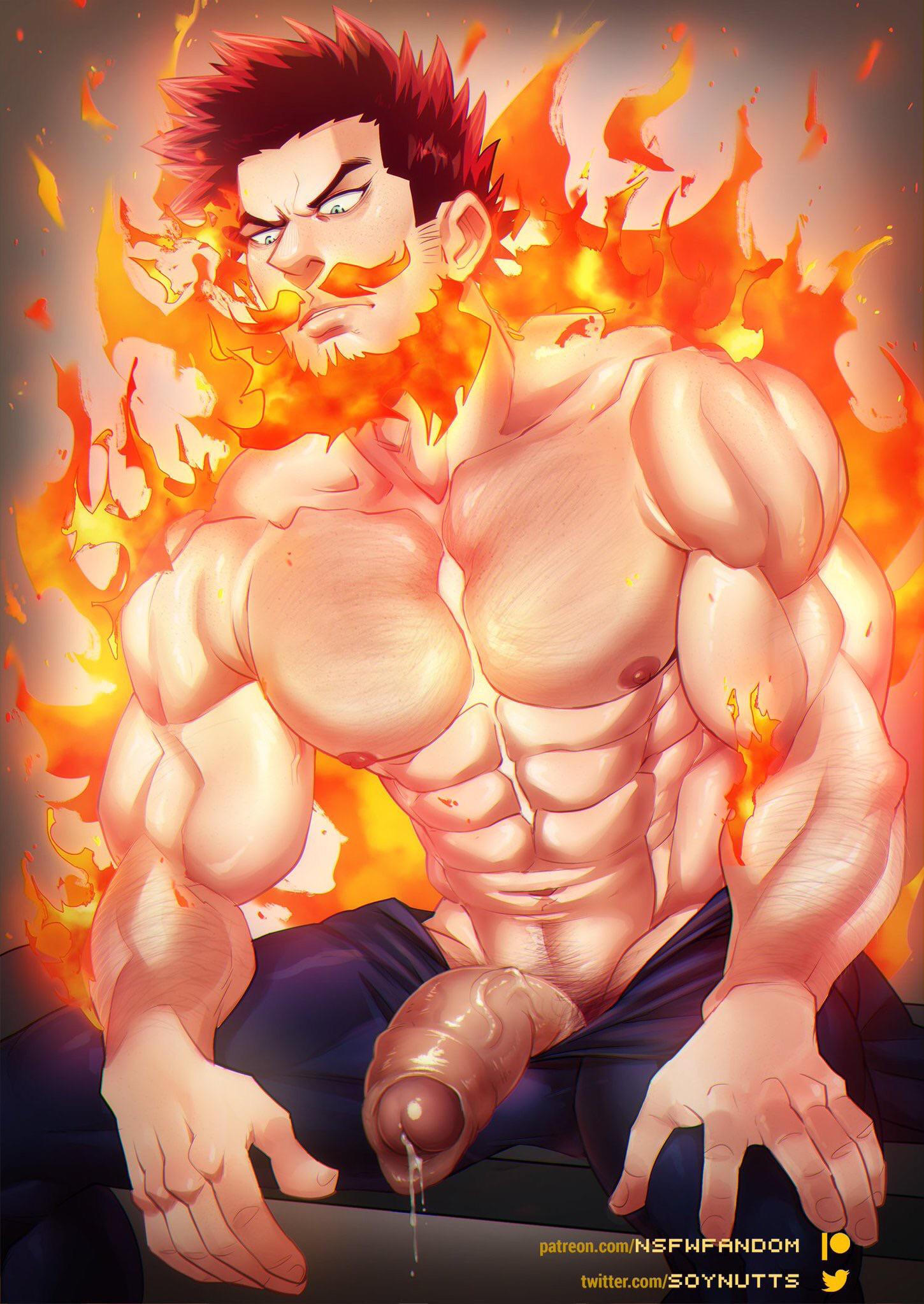 Endeavor (My Hero Academia) Rule 34 Image