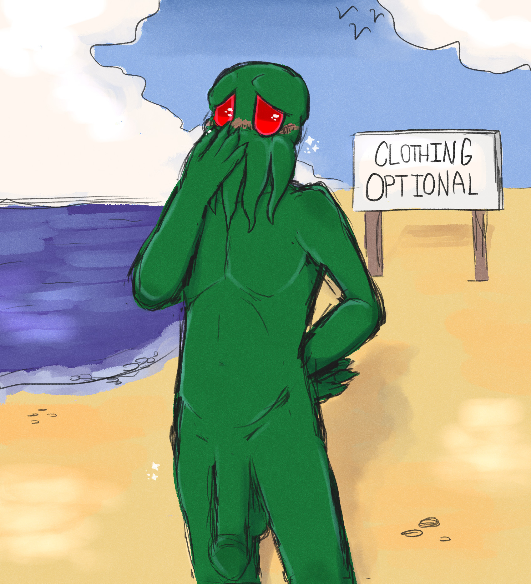 Lovecraftian Rule 34 Image