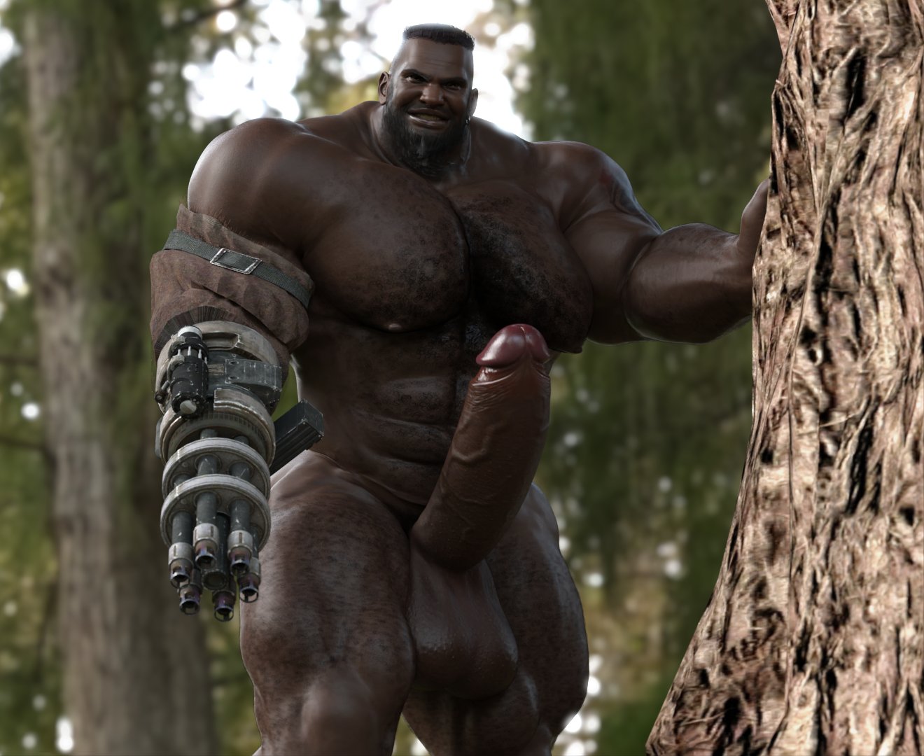 Barret Wallace (Final Fantasy) Rule 34 Image