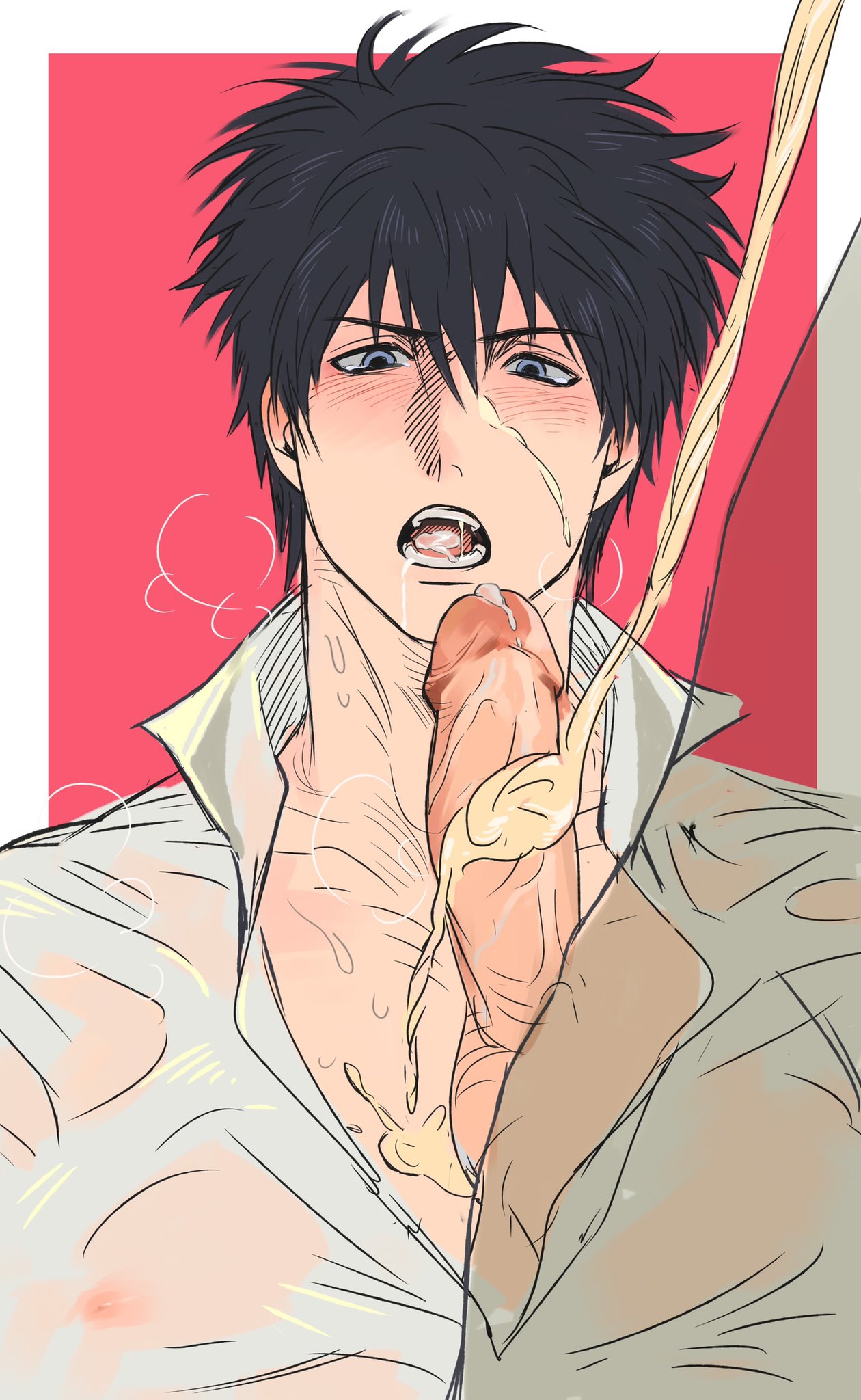 Gintoki Sakata (Gintama) Rule 34 Image