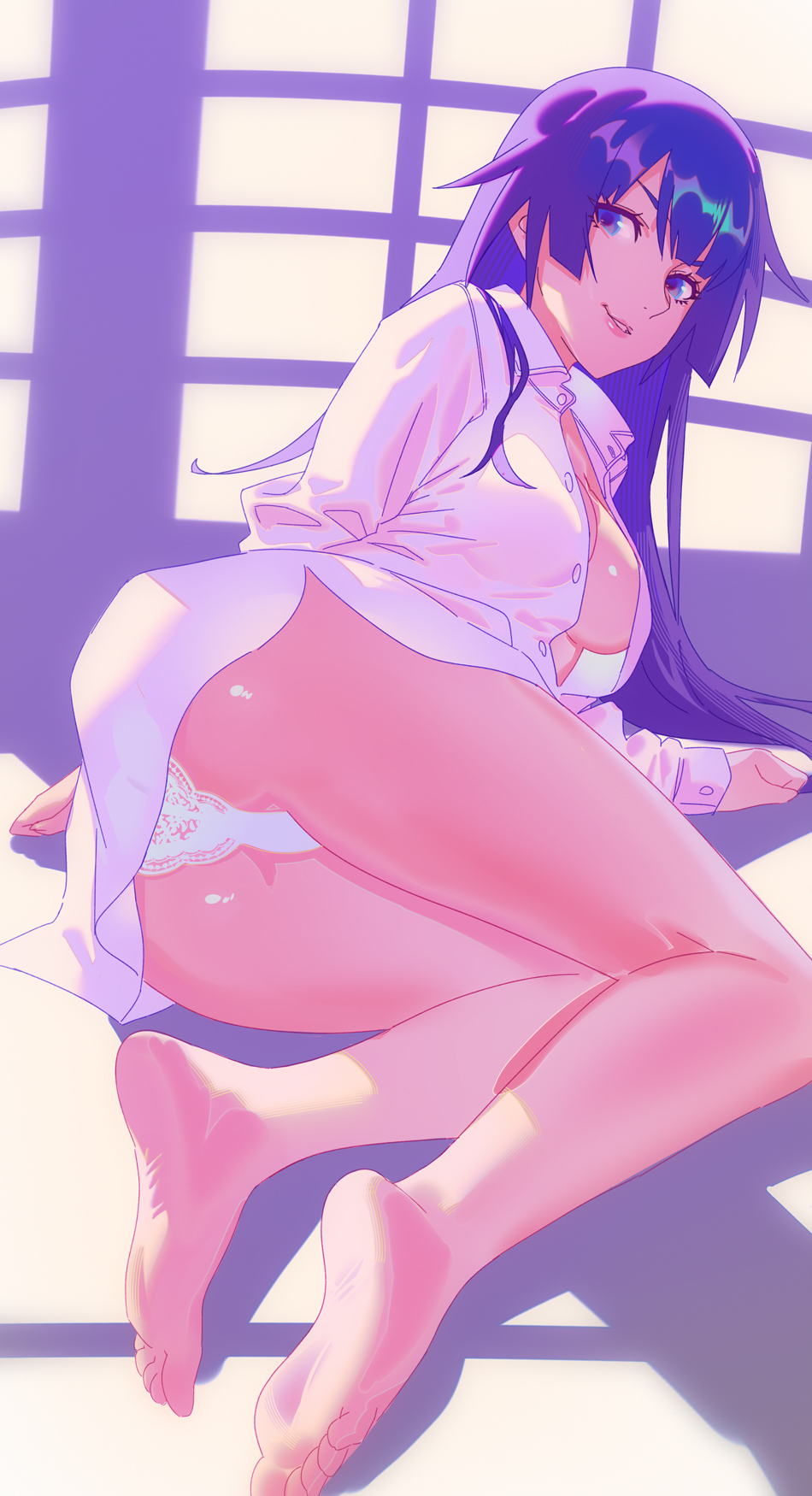 Senjougahara Hitagi (Bakemonogatari) Rule 34 Image
