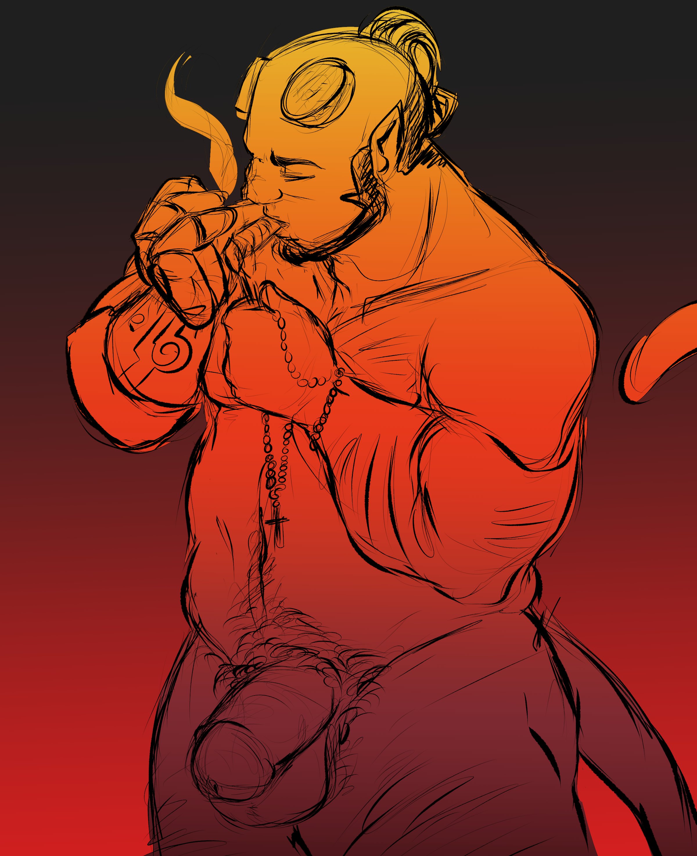 Hellboy (Hellboy (Series)) Rule 34 Image