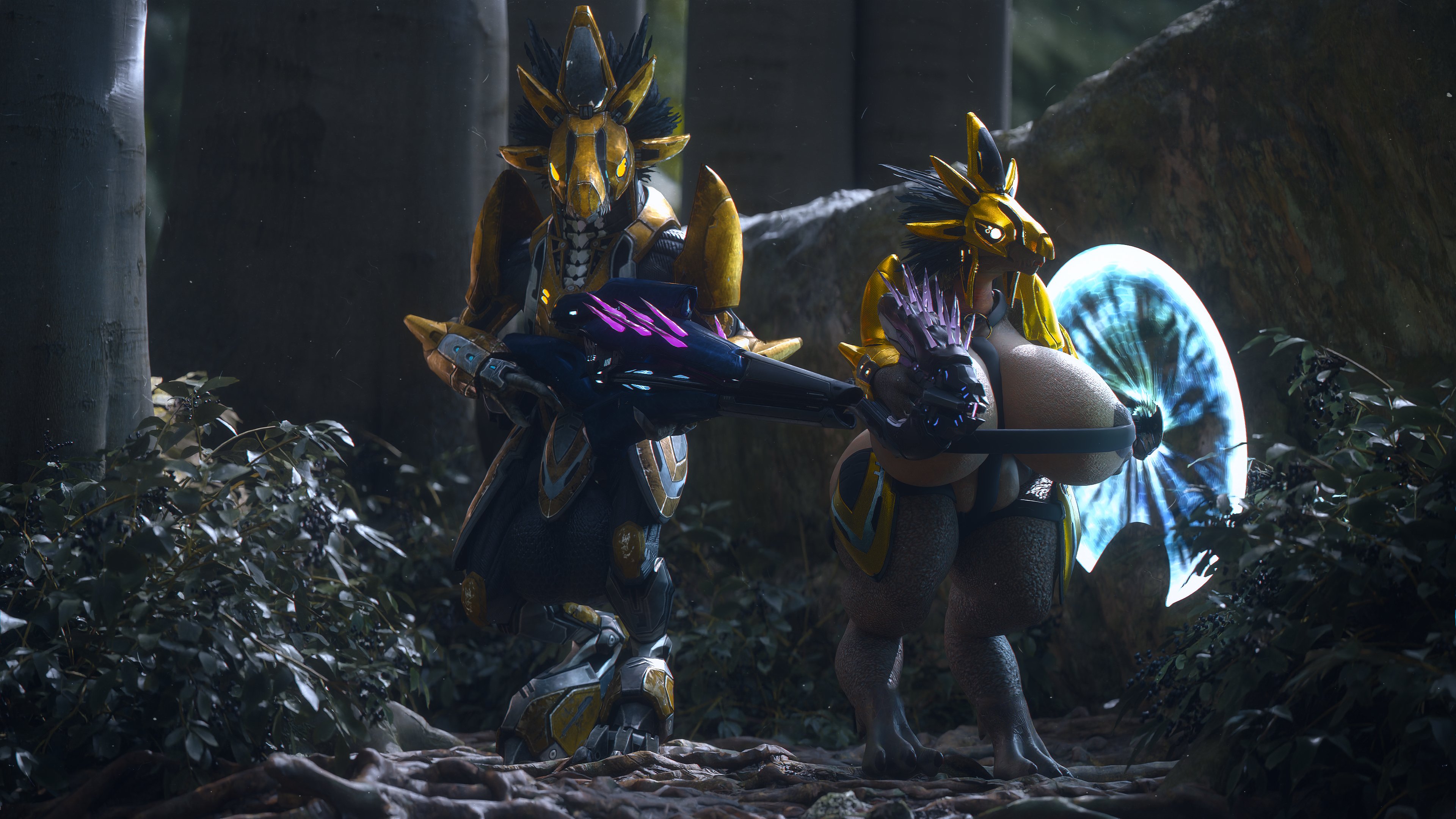 Female Kig-Yar (Halo (Series)) Rule 34 Image