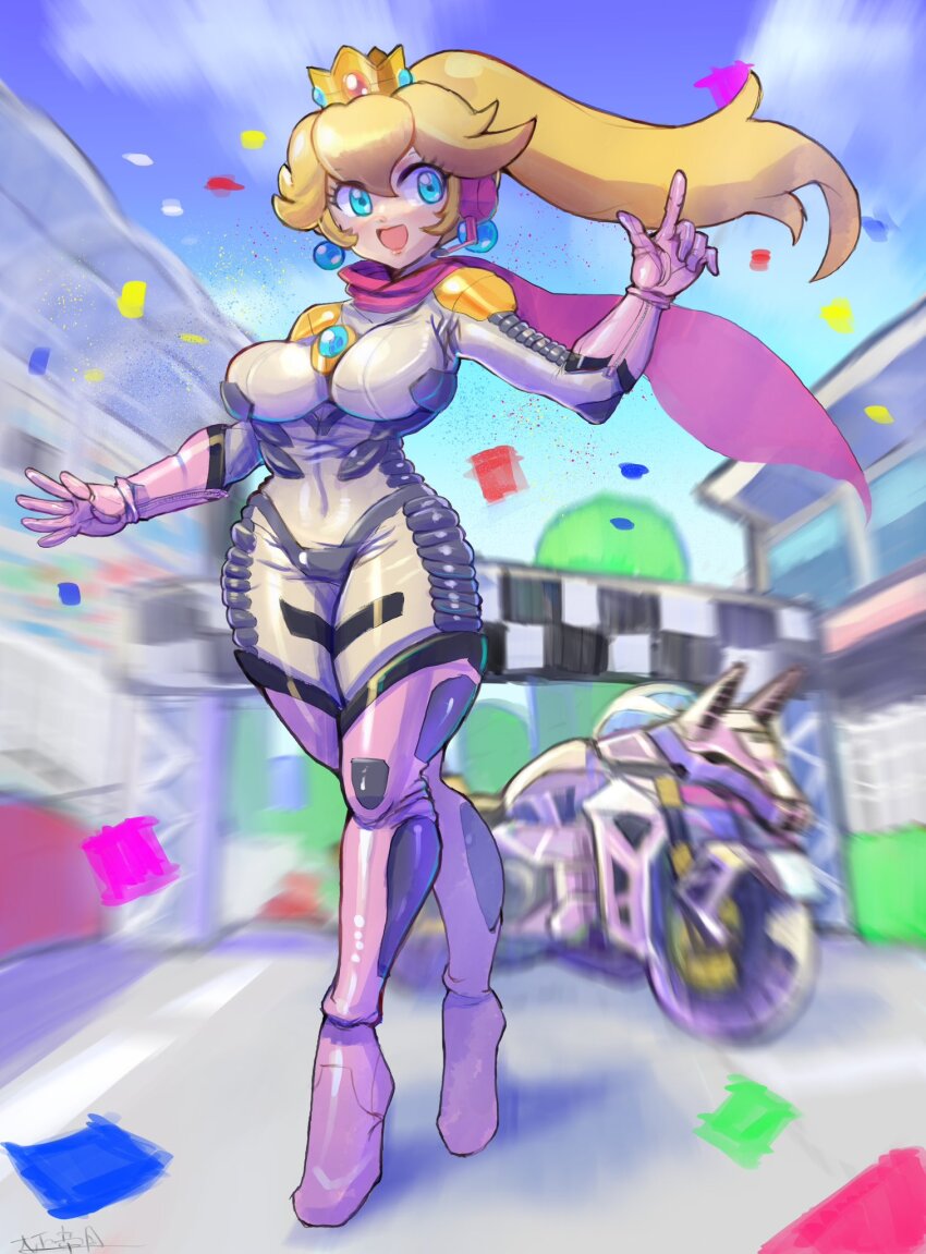 Biker Peach (Mario (Series)) Rule 34 Image