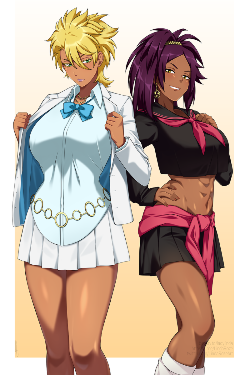 Shihouin Yoruichi (Bleach) Rule 34 Image