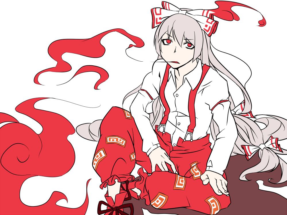 Fujiwara No Mokou (Touhou) Rule 34 Image
