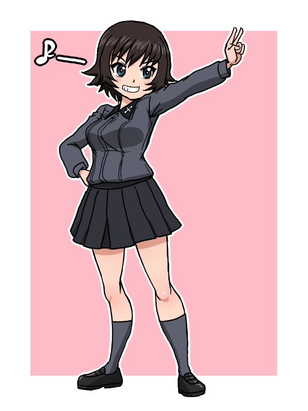 Hida Ema (Girls Und Panzer) Rule 34 Image