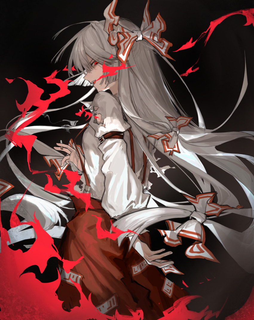 Fujiwara No Mokou (Touhou) Rule 34 Image