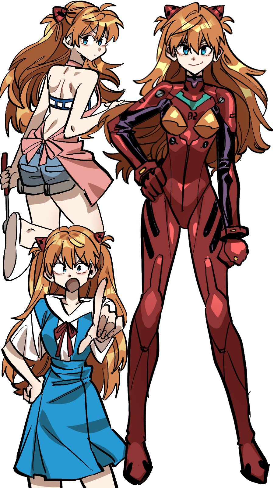 Souryuu Asuka Langley (Neon Genesis Evangelion) Rule 34 Image