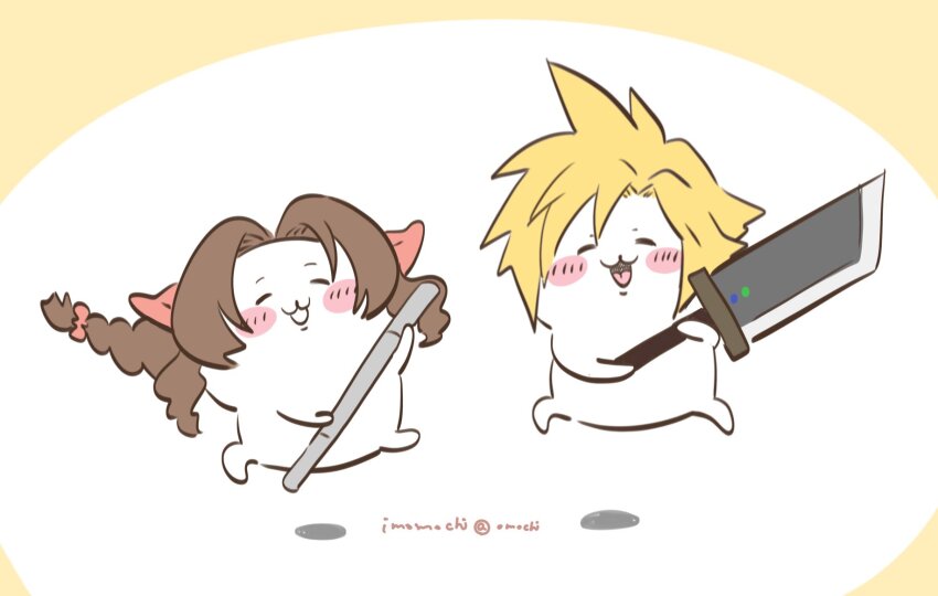 Aerith Gainsborough (Chiikawa) Rule 34 Image