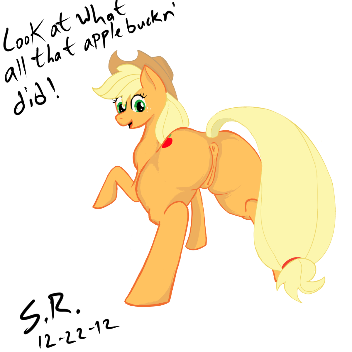Applejack (Mlp) Rule 34 Image